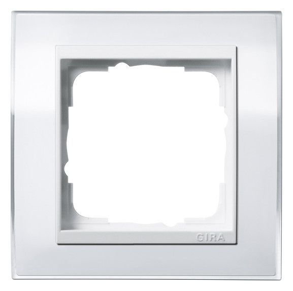 GIRA 0211723 Abdeckrahmen 1fach Zwischen rahmen RW gl. Event Klar Weiß