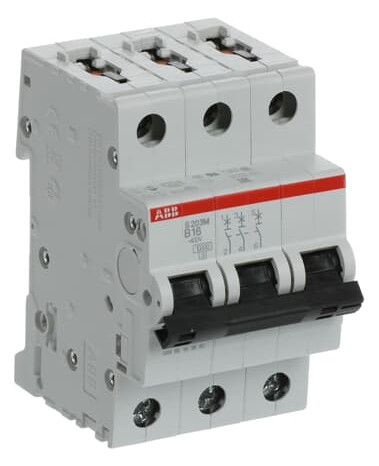 ABB S203M-B16 Sicherungsautomat B-Char., 10 kA, 16A, 3P
