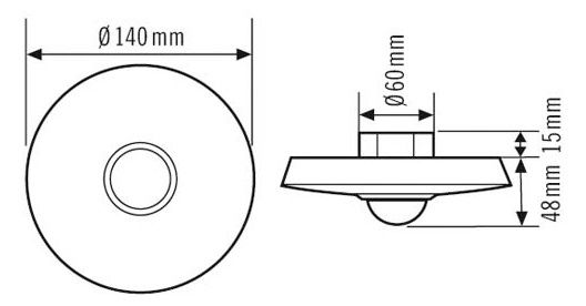 Esylux PD 360i/8 weiß Decken