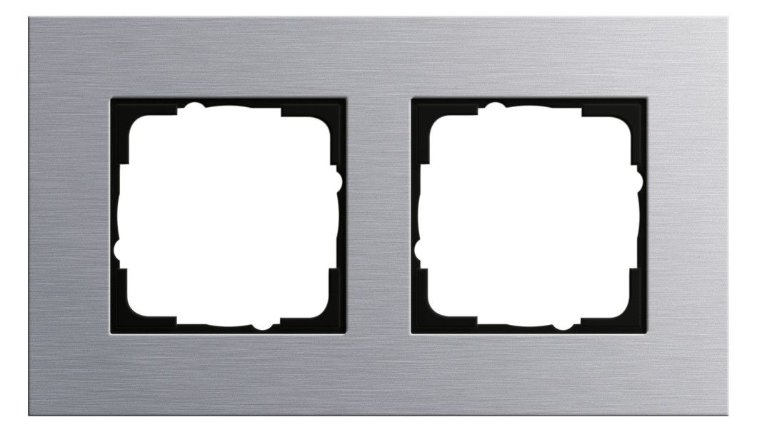 GIRA 021217 Abdeckrahmen 2fach Esprit Aluminium (eloxiert)