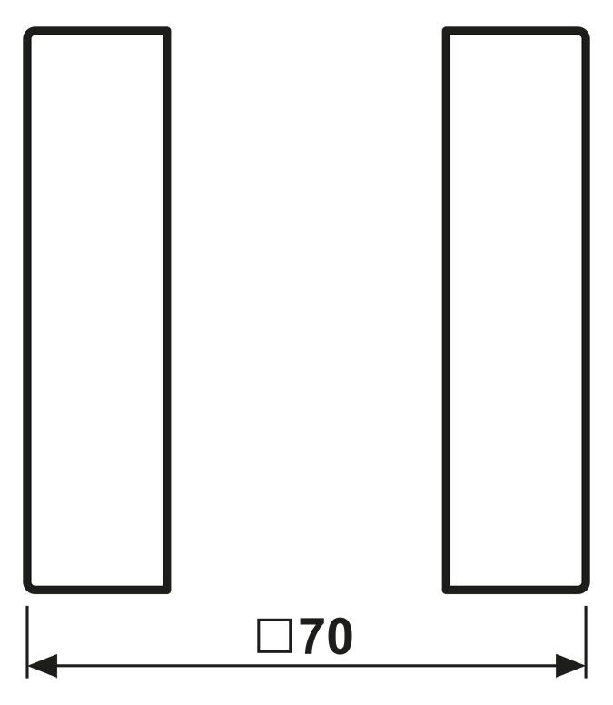 Jung LS501TSAWW Tastensatz 1fach kpl LS/FD-design alpinweiß