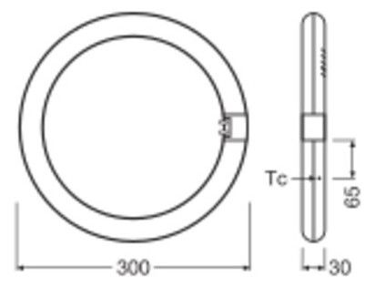 Ledvance LED TUBE T9C EM V 18.3W840 G10Q 2200lm 4000K LED-Röhre Ringform KVG/VVG