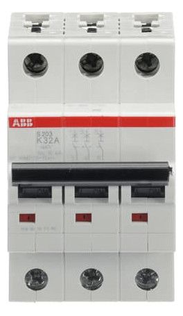 ABB S203-K32 Sicherungsautomat K-Char., 6 kA, 32A, 3P