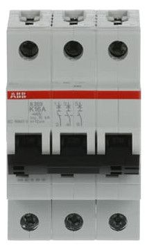 ABB S203-K16 Sicherungsautomat K-Char., 6 kA, 16A, 3P