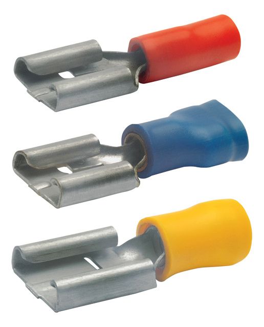 Klauke 8203 Flachsteckhülse isol. rot