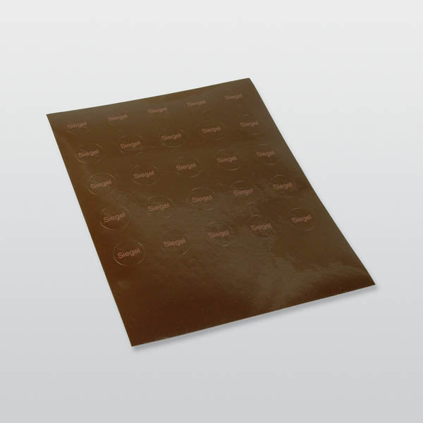 Klebeplombe 11 mm braun