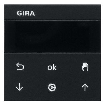 GIRA 5366005 S3000 Jalousie-/Schaltuhr Display System 55 Schwarz matt (lack.)