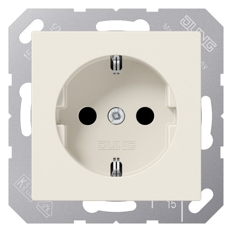 Jung A1520KI SCHUKO Steckdose erh.Berührungsschutz Serie AS weiß