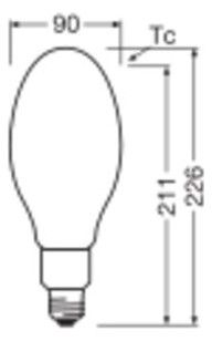 Ledvance HQL LED FILAMENT P 5400LM 29.1W 827 E27 LED-Ersatz v.HQL-Lampen