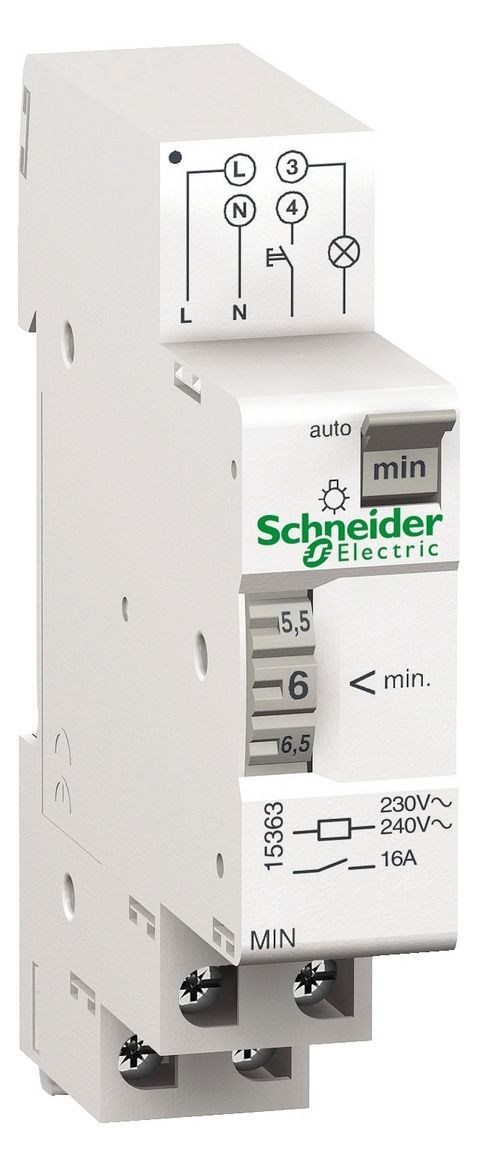 Schneider 15363 Treppenlichtzeitschalter MIN 220/240VAC 1-7min.