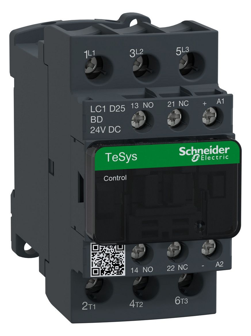 Schneider LC1D25BD Leistungsschütz 3p 1S1Ö 11kW 400V AC3 25A 24VDC