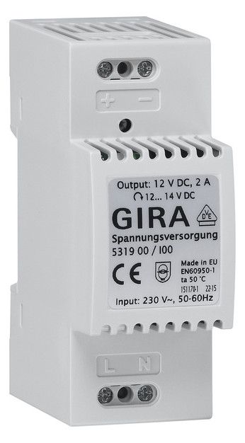 GIRA 531900 Spannungsversorgung DC 12V 2A REG Elektronik