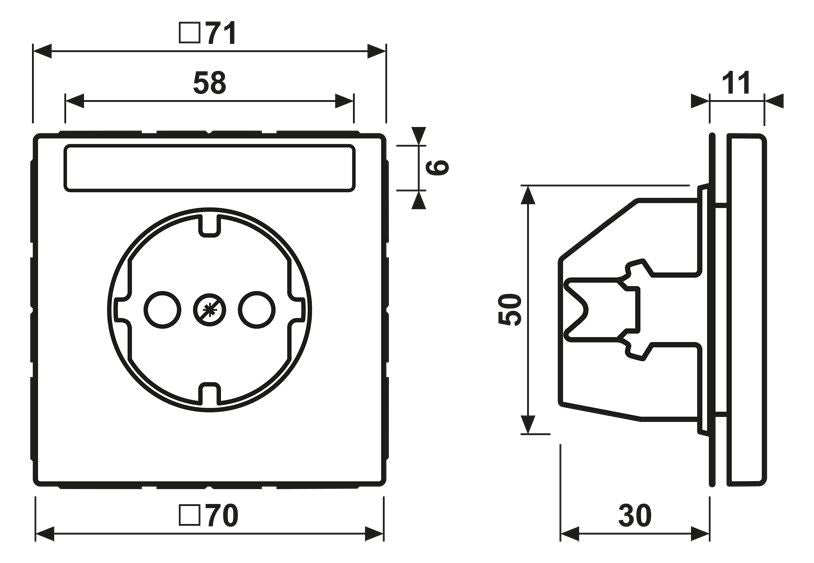 Jung LS 1520 BFNA GN SCHUKO-Steckdose 16A 250V SF bruchs.