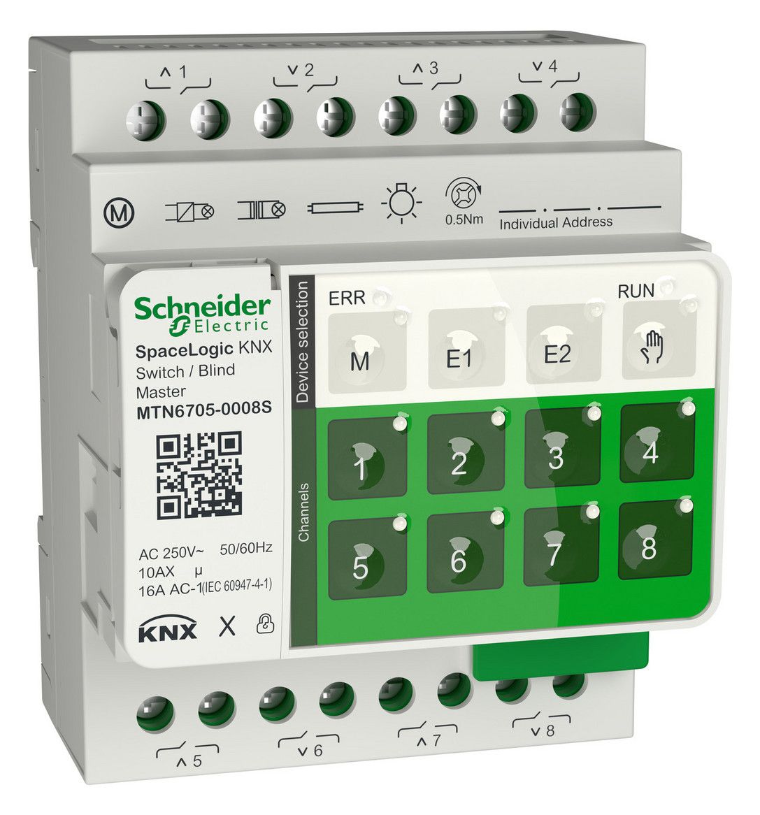 Schneider MTN6705-0008S SpaceLogic KNX Secure Master Schalt/Jalousie 8-fach