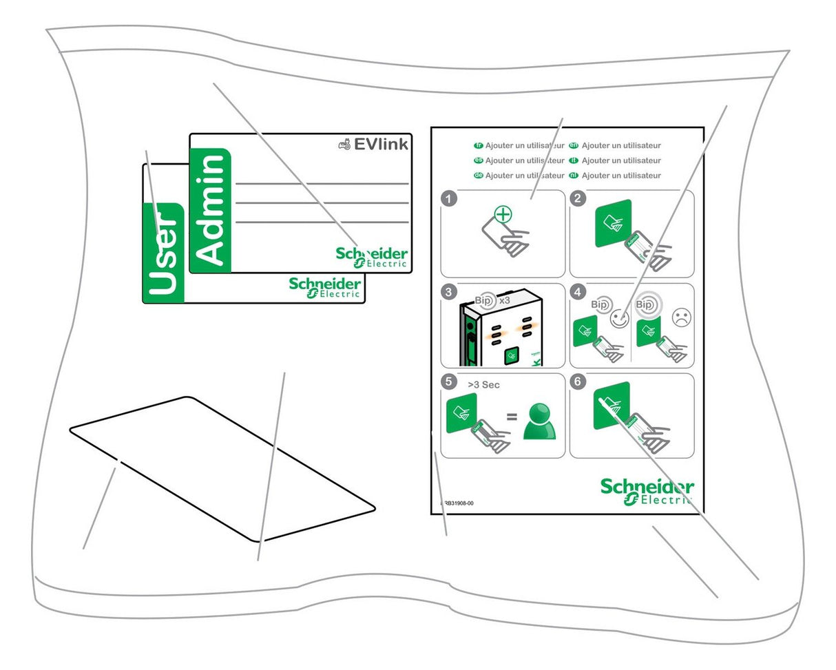 Schneider EVP1BNS EVlink RFID-Ausweise