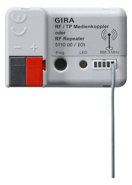 GIRA 511000 RF/TP Medienkoppler/RF Repeater KNX