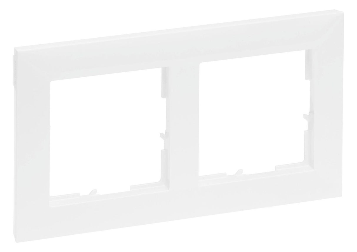 Legrand 765172 SEANO 2-fach Rahmen in der Farbausführung Ultraweiß