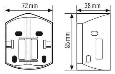Esylux RC Ecksockel schwarz