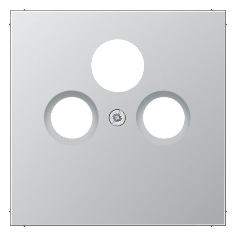 Jung AL2990SAT Abdeckung 3Loch f.SAT-TV LS Aluminium