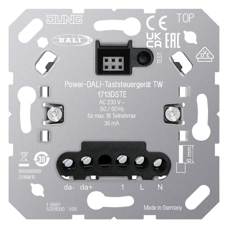 Jung 1713DSTE Power DALI-Taststeuergerät TW