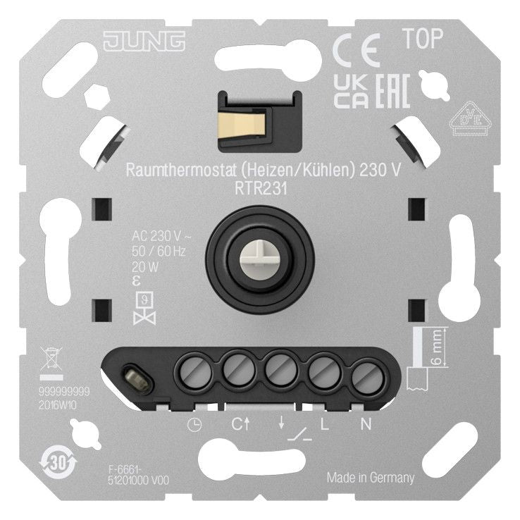 Jung RTR231 Raumthermostat 230V (Heizen/Kühlen)