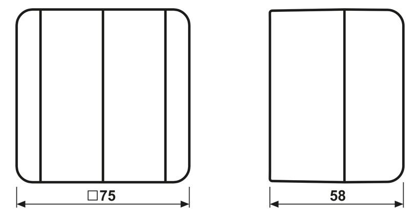 Jung 805W AP/WG Wippschalter Serie 10AX 250VAC WG800
