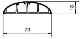 Hager SL1807508014 Aufbodenkanal braun