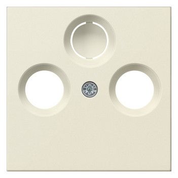 GIRA 086901 Abdeckung Koaxial-Antennen- steckdose System 55 Cremeweiß glänzend