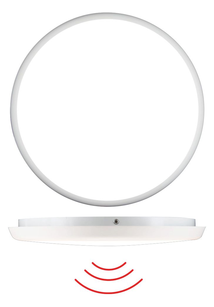 BEG 93631 AL8-25-300-LEDN-HF weiß LUXOMATIC Systemleuchte m.HF-Melder