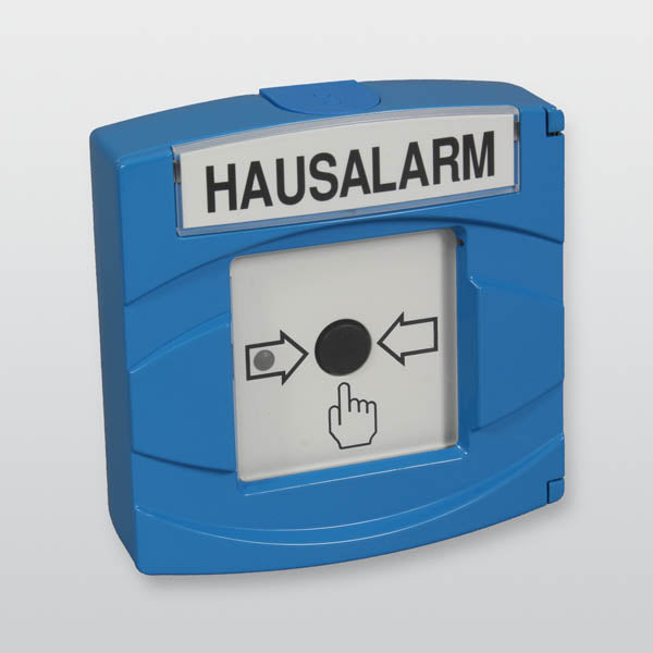 Handfeuermelder blau Alu