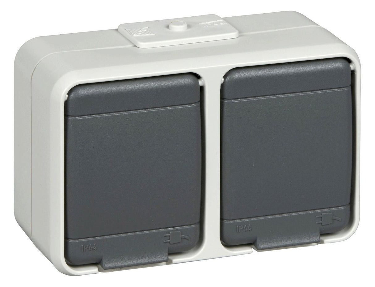 Elso 455409 Steckdose 2f 16A waagerecht basaltgrau