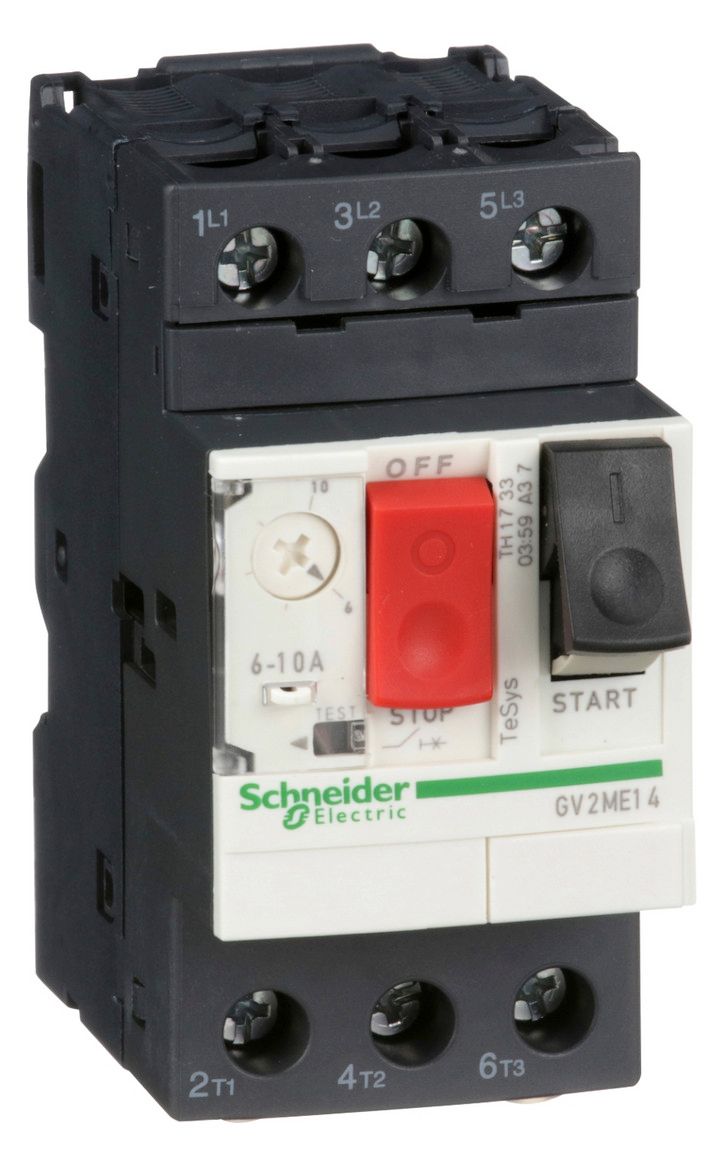 Schneider GV2ME14 Motorschutzschalter 3p 6-10A Tasterbet.