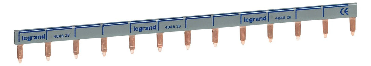 Legrand 404926 Stiftkammschiene 1-polig 13TE 16qmm schwarz/blau