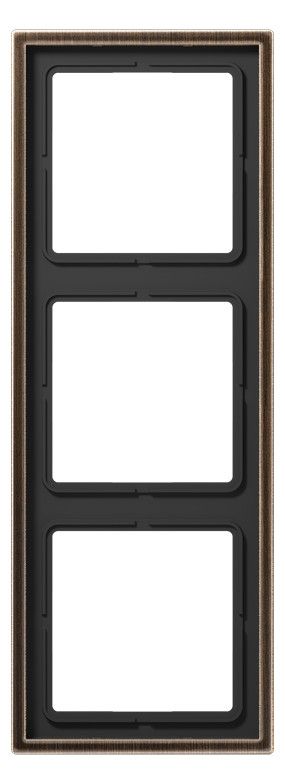Jung ME2983AT Rahmen 3fach LS/FD-design Messing antik