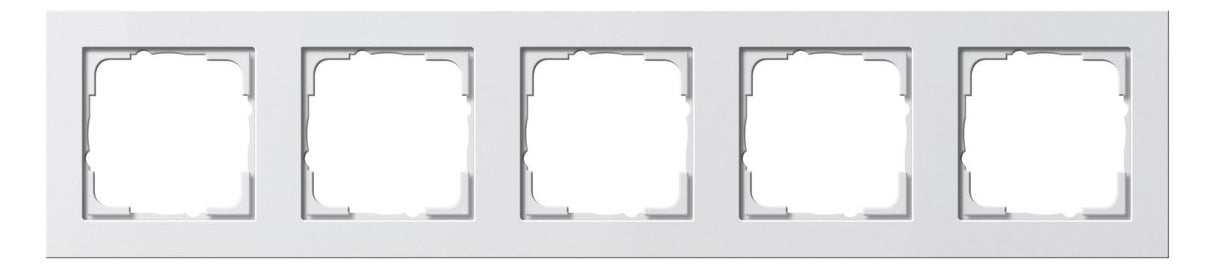 GIRA 021522 Abdeckrahmen 5fach E2 Reinweiß seidenmatt