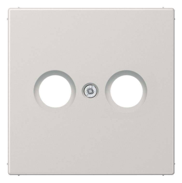 Jung LS990TVLG Abdeckung 2Loch f.Antennen-Steckdose lichtgrau