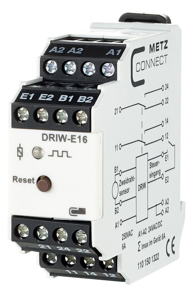 Metz 1101501322 DRIW-E16 24VAC/DC Drehzahl-/Keilriemenwächter