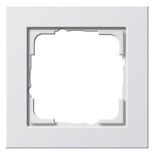 GIRA 021129 Abdeckrahmen 1fach E2 Reinweiß glänzend
