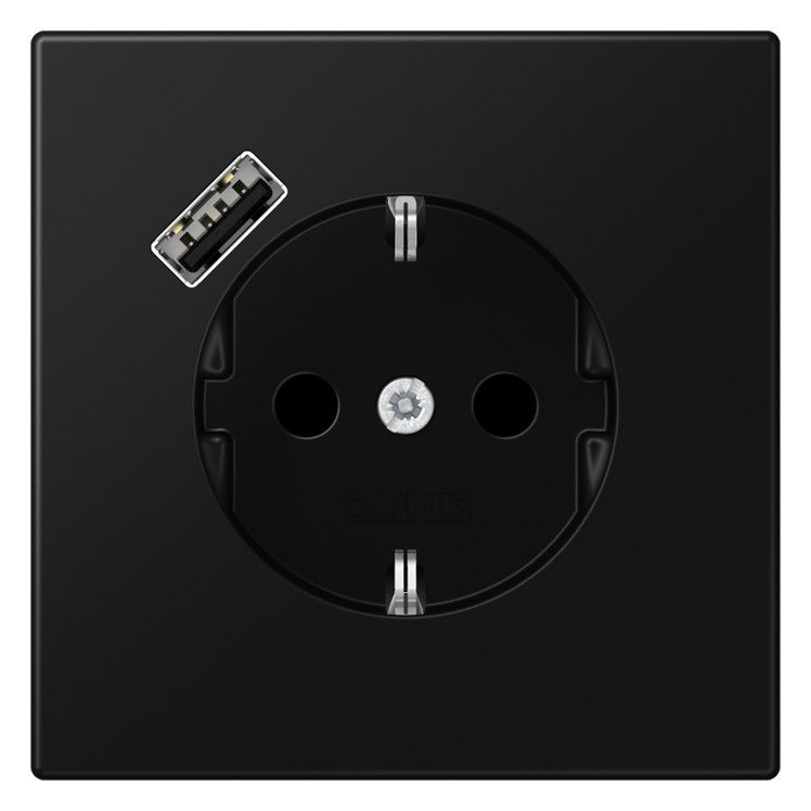 Jung LS1520-18ASWM SCHUKOsteckdose m.USB
