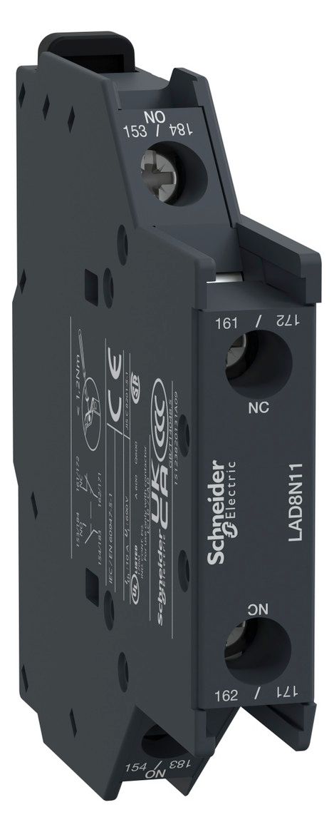 Schneider LAD8N11 Hilfsschalterblock 1S1Ö unverzögert seitl. Schraubklemmen
