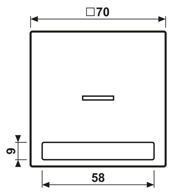 Jung LS990NAKO5WW Wippe Schriftfeld m.Lichtleiter alpinweiß