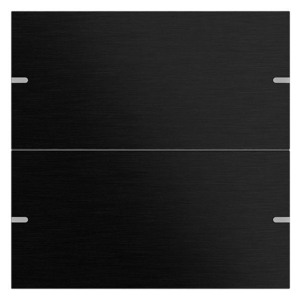 GIRA 5022126 Wippenset 2fach Tastsensor4 TS4 Aluminium Schwarz (eloxiert)