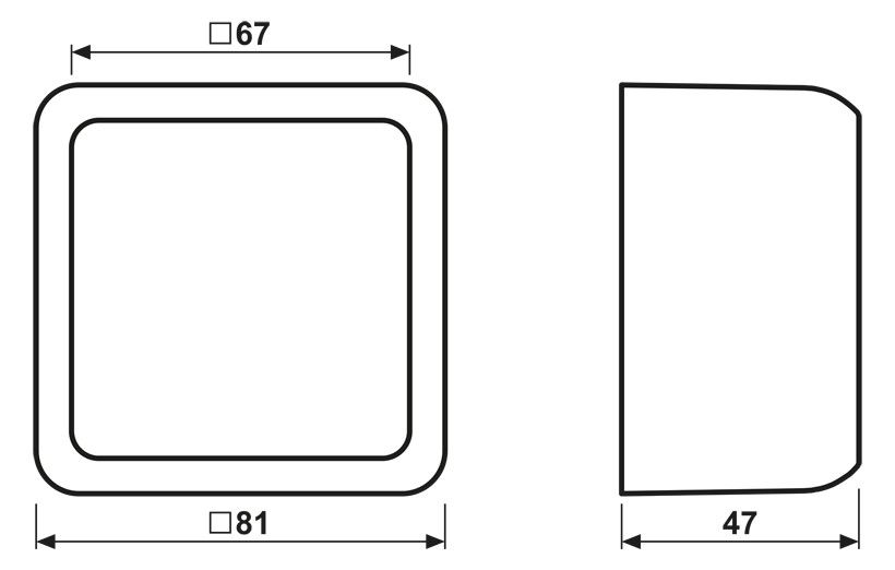 Jung CD581AWW Aufputz-Kappe 1fach m.Rahmen alpinweiß