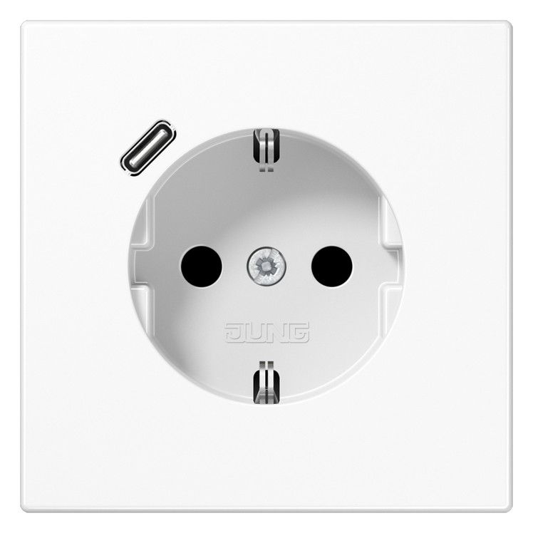Jung LS1520-18CWW SCHUKOsteckdose m.USB Typ C