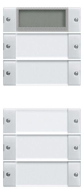 GIRA 214503 Wippenset 5fach Plus (2+3) BSF System 55 Klar/Reinweiß glänzend