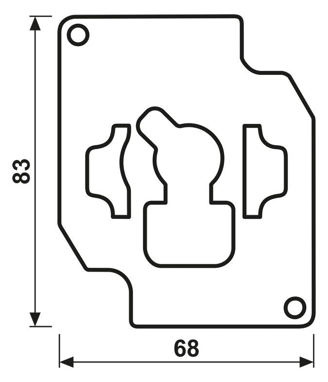 Jung 18V Verriegelungsplatte f.Schlüsselschalter