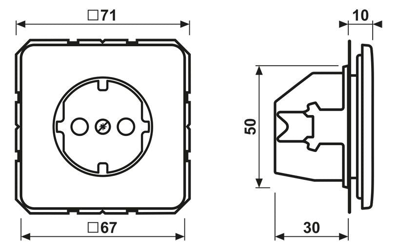 Jung CD1520BFGN SCHUKO Steckdose bruchsicher grün