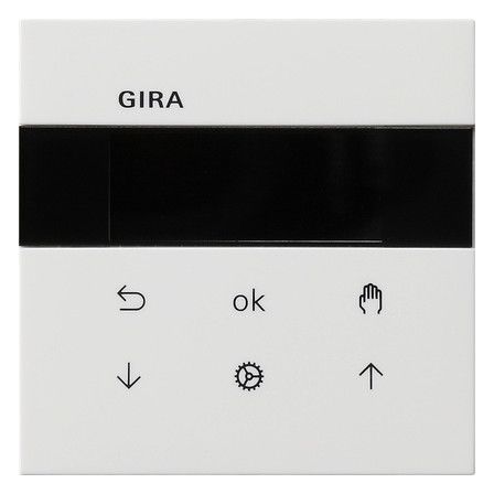 GIRA 5366112 S3000 Jalousie-/Schaltuhr Display Flächenschalter Reinweiß gl.