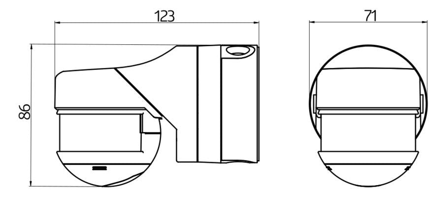 BEG 93331 RC-plus next N 230 weiß LUXOMAT Bewegungsmelder