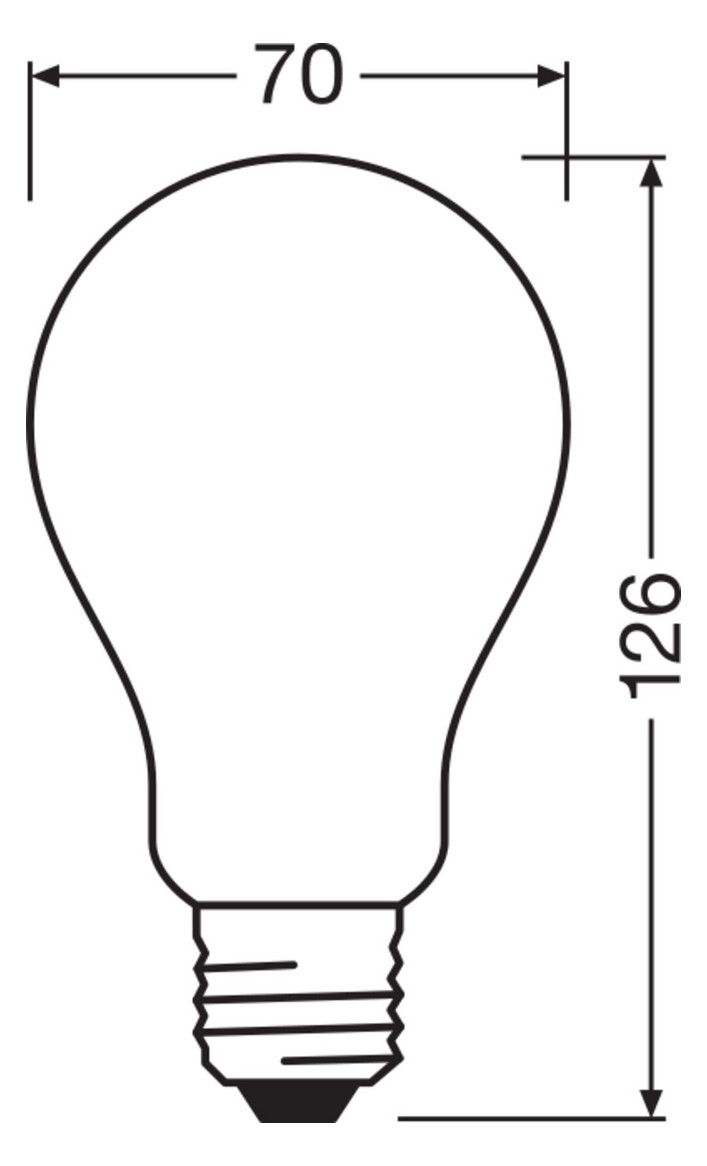 Ledvance LED CLASSIC A P 17W 827 FIL FR E27 2452lm 2700K LED-Glühlampe